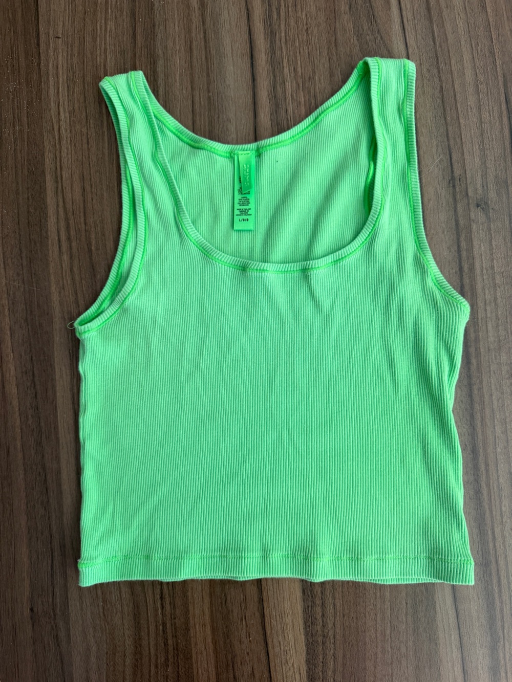 Skims neon green tank